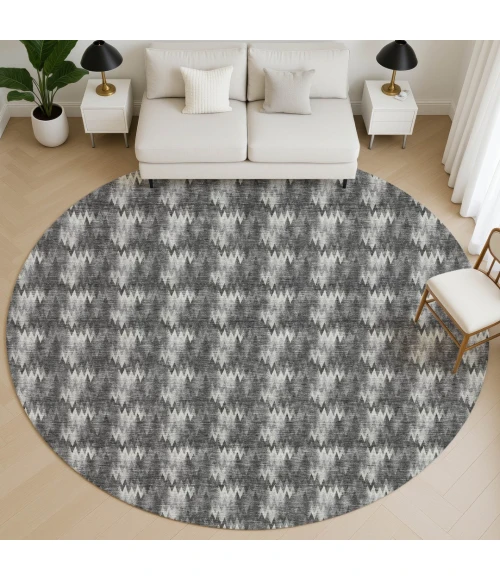 Dalyn Soft Essentials Black SE5 8ft. x 8ft. Round Rug