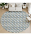 Dalyn Soft Essentials Blue SE5 8ft. x 8ft. Round Rug