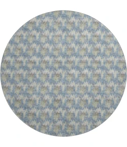 Dalyn Soft Essentials Blue SE5 8ft. x 8ft. Round Rug