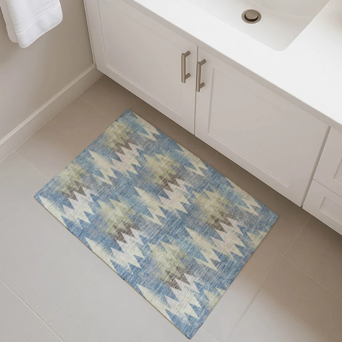 Dalyn Soft Essentials Blue SE5 1ft.8in. x 2ft.6in. Rect. Rug