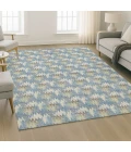 Dalyn Soft Essentials Blue SE5 2ft.6in. x 3ft.10in. Rect. Rug