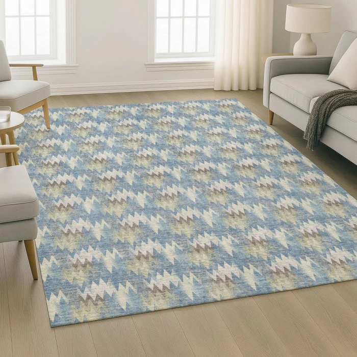 Dalyn Soft Essentials Blue SE5 2ft.6in. x 3ft.10in. Rect. Rug
