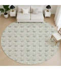 Dalyn Soft Essentials Green SE5 8ft. x 8ft. Round Rug