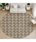 Dalyn Soft Essentials Brown SE5 8ft. x 8ft. Round Rug