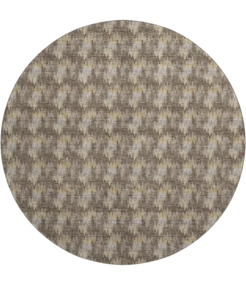 Dalyn Soft Essentials Brown SE5 8ft. x 8ft. Round Rug