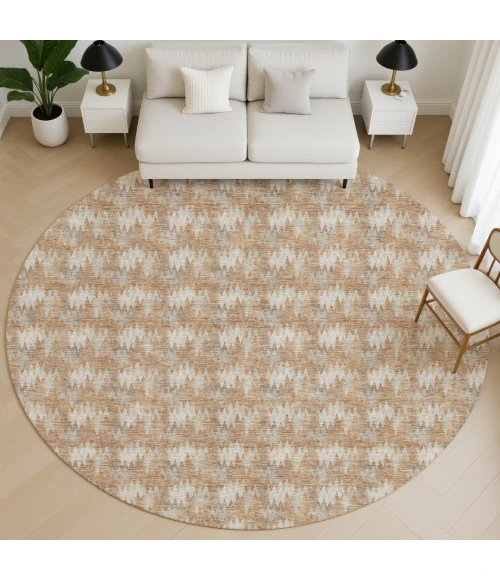 Dalyn Soft Essentials Orange SE5 8ft. x 8ft. Round Rug