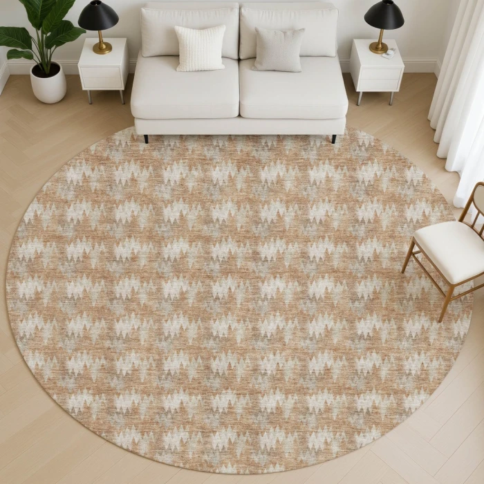 Dalyn Soft Essentials Orange SE5 8ft. x 8ft. Round Rug