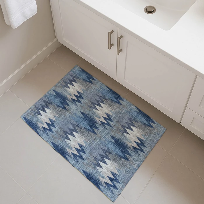 Dalyn Soft Essentials Blue SE5 1ft.8in. x 2ft.6in. Rect. Rug