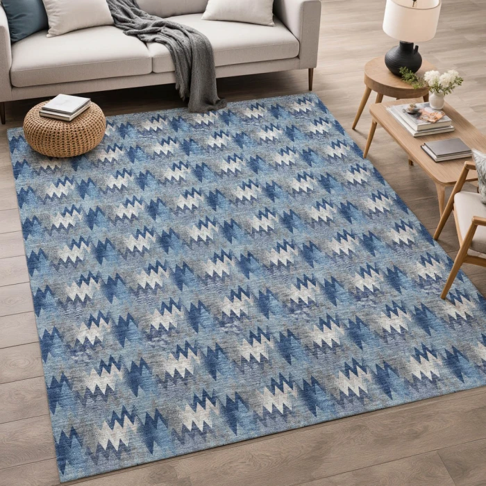 Dalyn Soft Essentials Blue SE5 10ft. x 14ft. Rect. Rug