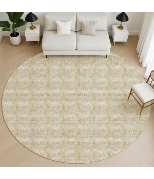 Dalyn Soft Essentials Gold SE5 8ft. x 8ft. Round Rug