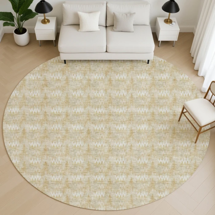 Dalyn Soft Essentials Gold SE5 8ft. x 8ft. Round Rug