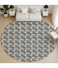 Dalyn Soft Essentials Gray SE5 8ft. x 8ft. Round Rug