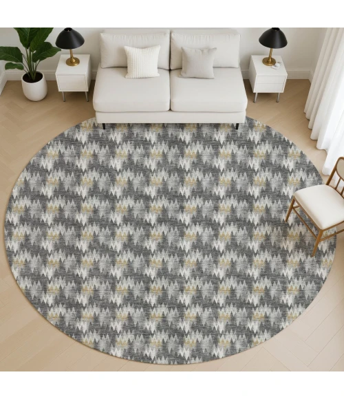Dalyn Soft Essentials Gray SE5 8ft. x 8ft. Round Rug