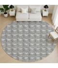 Dalyn Soft Essentials Gray SE5 8ft. x 8ft. Round Rug