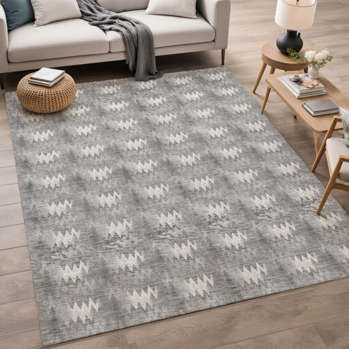Dalyn Soft Essentials Gray SE5 2ft.6in. x 3ft.10in. Rect. Rug