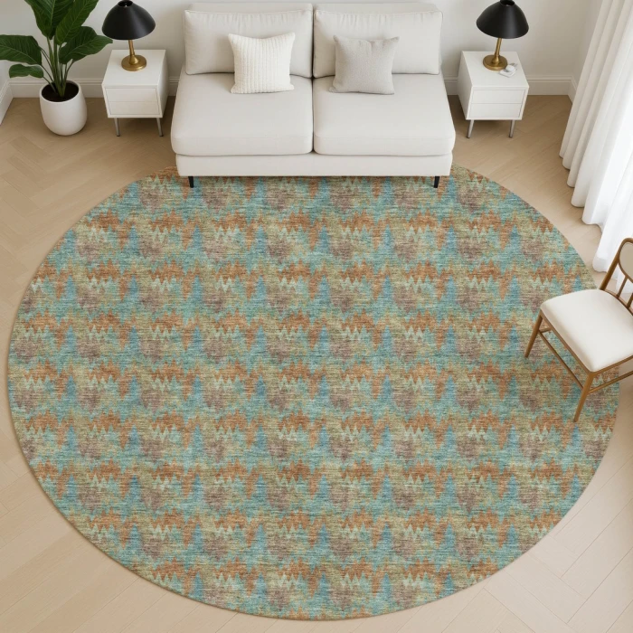 Dalyn Soft Essentials Multi SE5 8ft. x 8ft. Round Rug