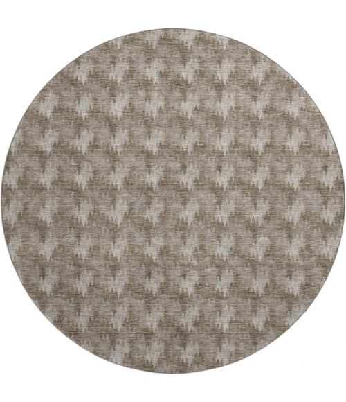 Dalyn Soft Essentials Brown SE5 8ft. x 8ft. Round Rug