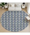 Dalyn Soft Essentials Blue SE5 8ft. x 8ft. Round Rug