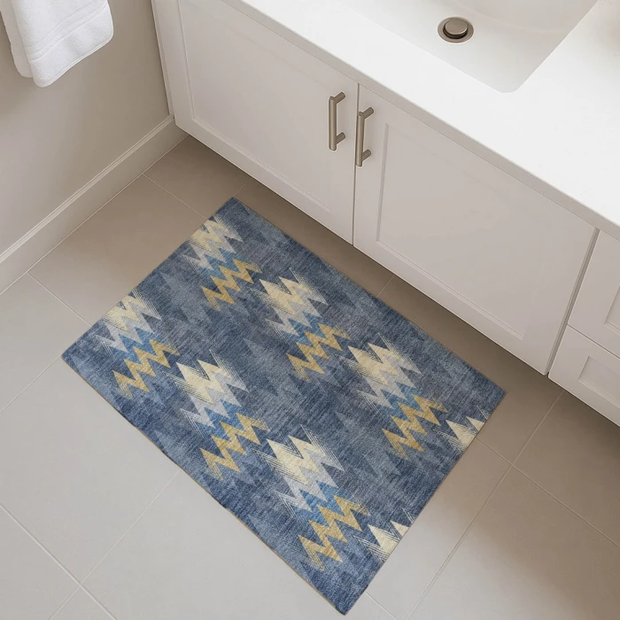 Dalyn Soft Essentials Blue SE5 1ft.8in. x 2ft.6in. Rect. Rug