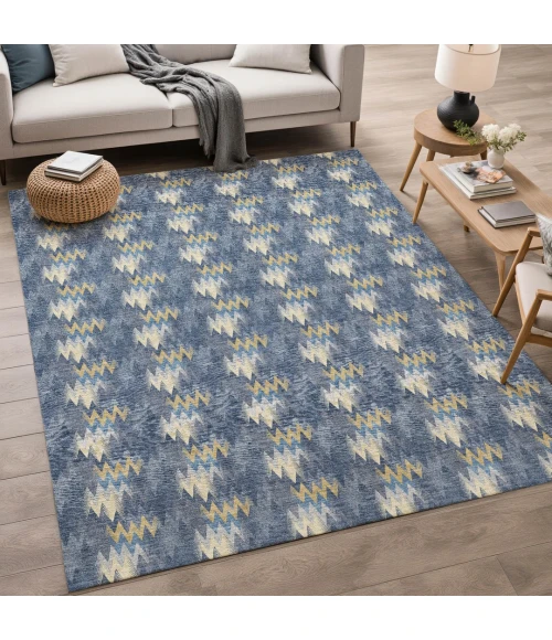 Dalyn Soft Essentials Blue SE5 10ft. x 14ft. Rect. Rug