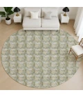 Dalyn Soft Essentials Green SE5 8ft. x 8ft. Round Rug