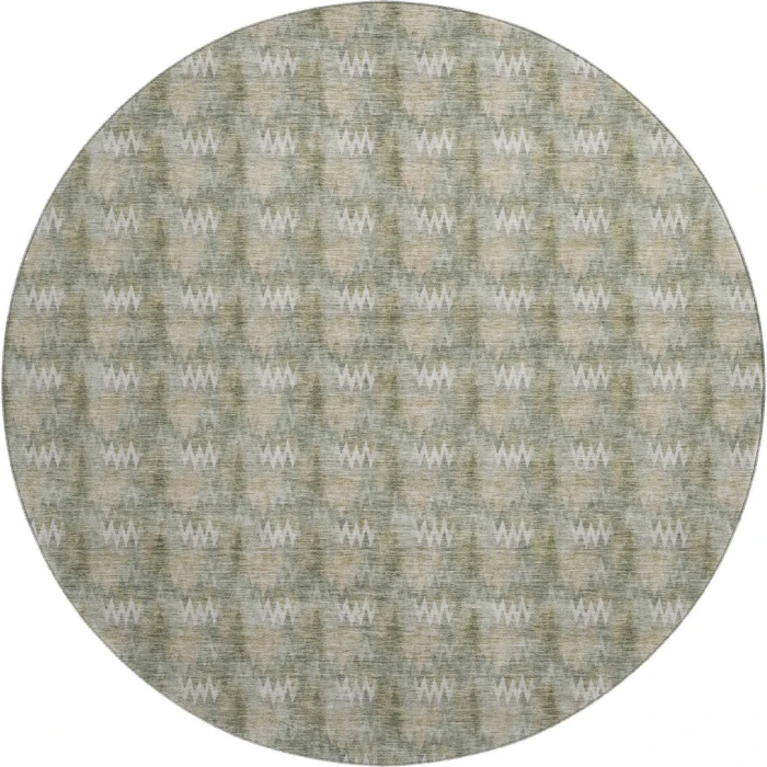 Dalyn Soft Essentials Green SE5 8ft. x 8ft. Round Rug
