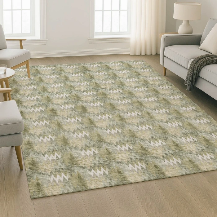 Dalyn Soft Essentials Green SE5 2ft.6in. x 3ft.10in. Rect. Rug