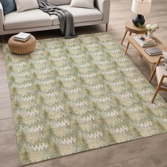 Dalyn Soft Essentials Green SE5 2ft.6in. x 3ft.10in. Rect. Rug