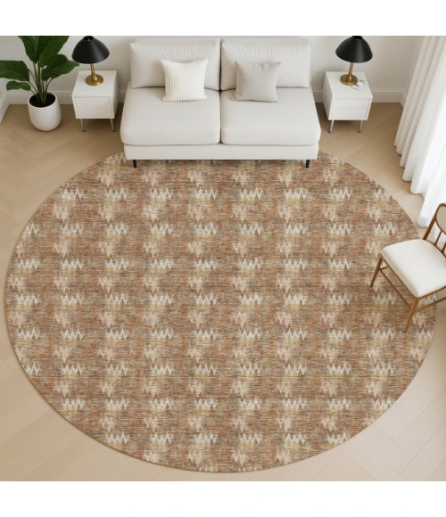 Dalyn Soft Essentials Orange SE5 8ft. x 8ft. Round Rug