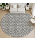Dalyn Soft Essentials Gray SE5 8ft. x 8ft. Round Rug