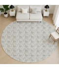 Dalyn Soft Essentials Gray SE5 8ft. x 8ft. Round Rug