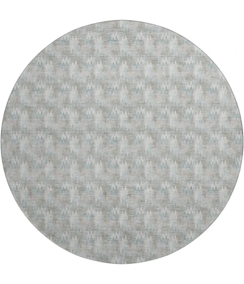 Dalyn Soft Essentials Blue SE5 8ft. x 8ft. Round Rug