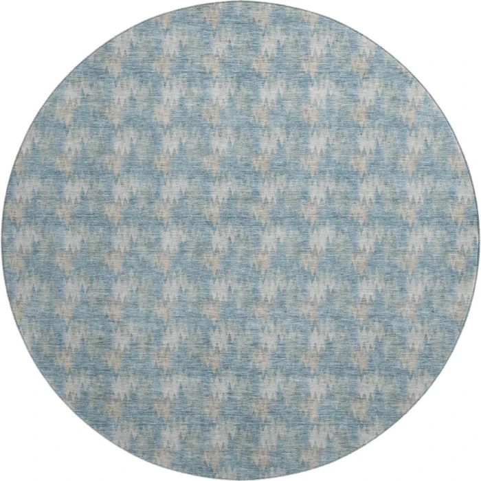 Dalyn Soft Essentials Teal SE5 8ft. x 8ft. Round Rug