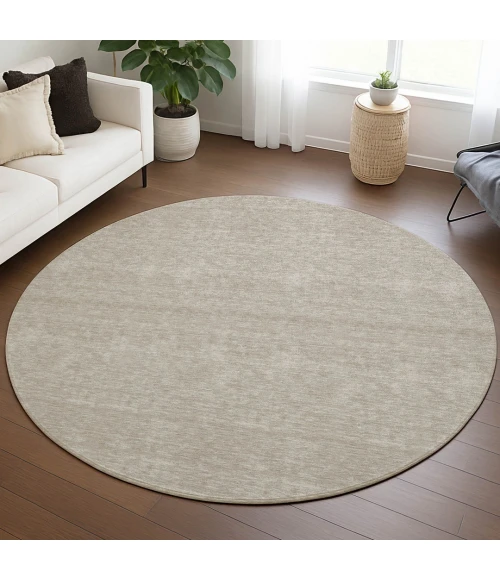 Dalyn Soft Essentials Beige SE6 8ft. x 8ft. Round Rug