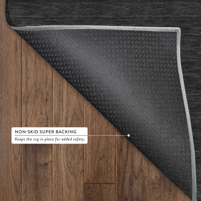 Dalyn Soft Essentials Black SE6 1ft.8in. x 2ft.6in. Rect. Rug