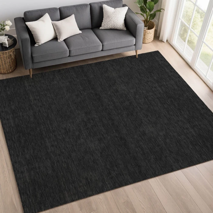 Dalyn Soft Essentials Black SE6 8ft. x 10ft. Rect. Rug