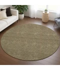 Dalyn Soft Essentials Brown SE6 8ft. x 8ft. Round Rug