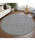 Dalyn Soft Essentials Gray SE6 8ft. x 8ft. Round Rug
