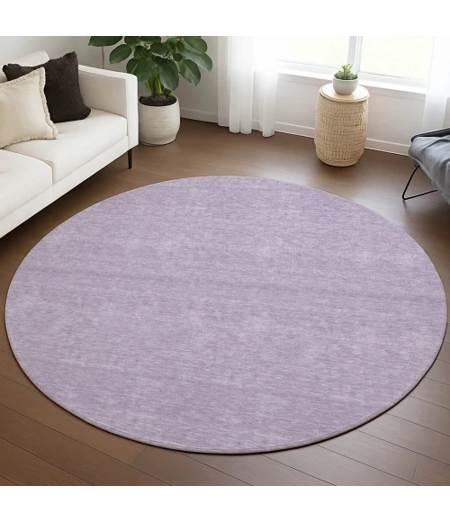 Dalyn Soft Essentials Purple SE6 8ft. x 8ft. Round Rug