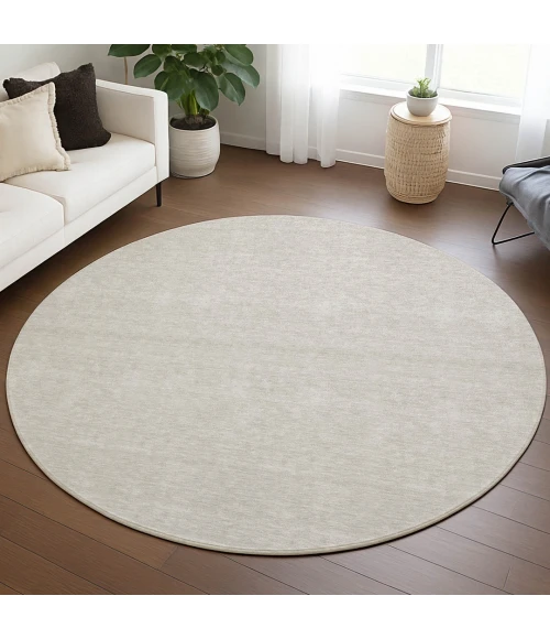 Dalyn Soft Essentials Ivory SE6 8ft. x 8ft. Round Rug