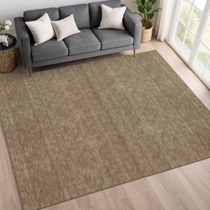 Dalyn Soft Essentials Brown SE6 9ft. x 12ft. Rect. Rug