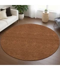 Dalyn Soft Essentials Orange SE6 8ft. x 8ft. Round Rug