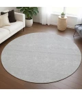 Dalyn Soft Essentials Gray SE6 8ft. x 8ft. Round Rug