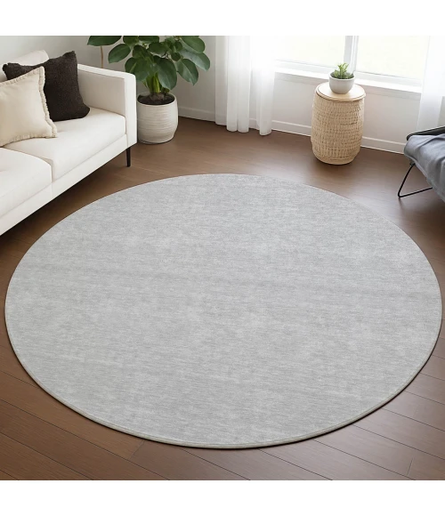 Dalyn Soft Essentials Gray SE6 8ft. x 8ft. Round Rug