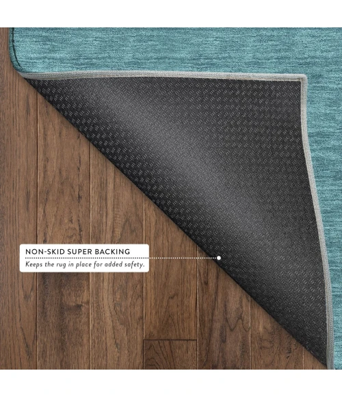 Dalyn Soft Essentials Teal SE6 8ft. x 8ft. Round Rug