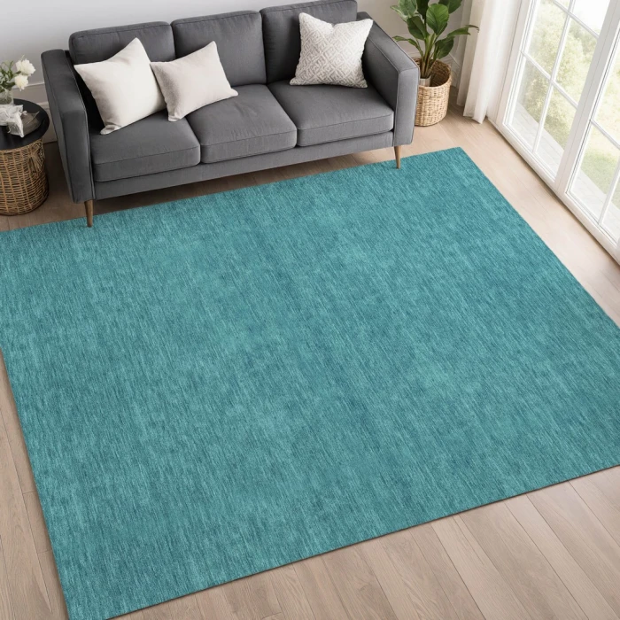 Dalyn Soft Essentials Teal SE6 2ft.6in. x 3ft.10in. Rect. Rug