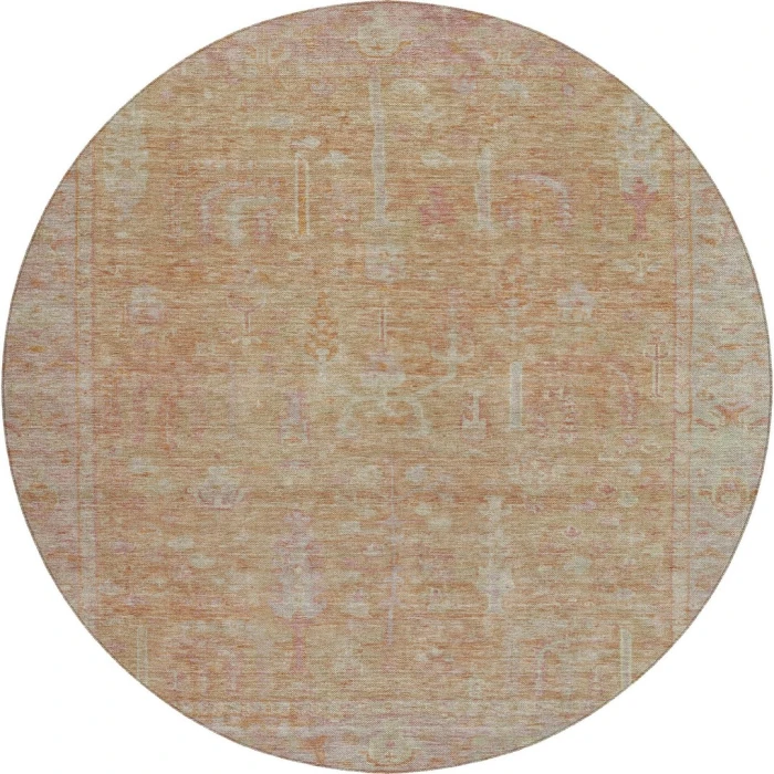 Dalyn Solace Orange SL11 8ft. x 8ft. Rug