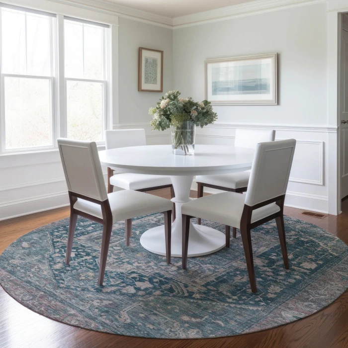 Dalyn Solace Blue SL14 8ft. x 8ft. Rug