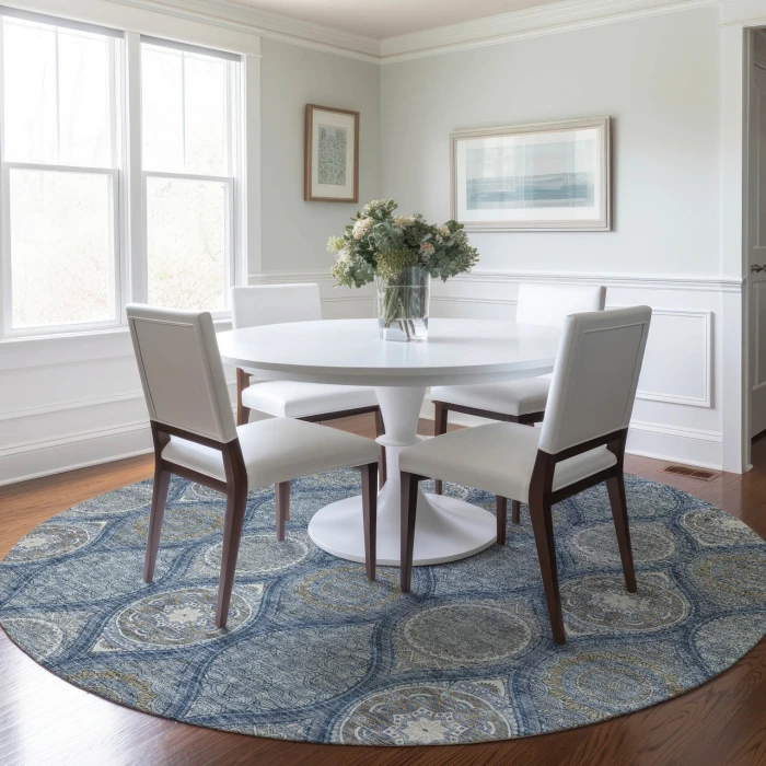 Dalyn Solace Blue SL1 8ft. x 8ft. Rug