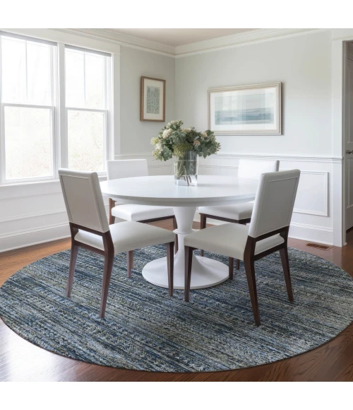 Dalyn Solace Blue SL3 8ft. x 8ft. Rug